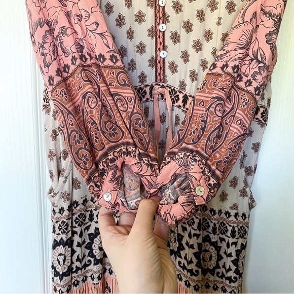 Spell Lionheart Gown Maxi Boho Tribal Paisley Sundown XS EUC - Picture 6 of 14